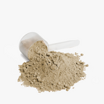 Scoop of DreamNutric vanilla whey protein isolate powder