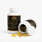 DreamNutric Omega-3 bottle open with softgels spilling out