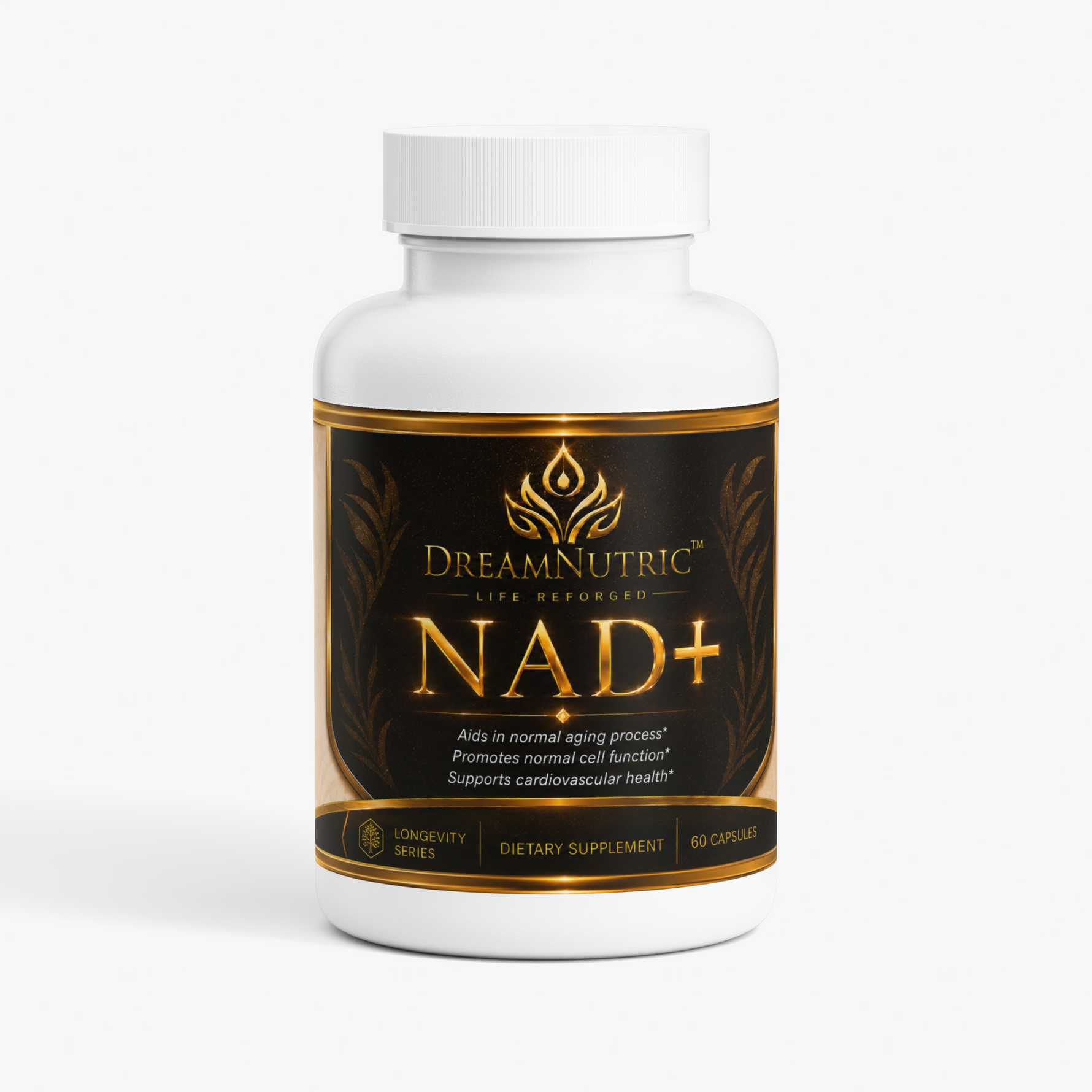 DreamNutric NAD+ supplement, 60 capsules, front label
